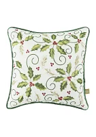 Lenox Holiday Holly Pillow