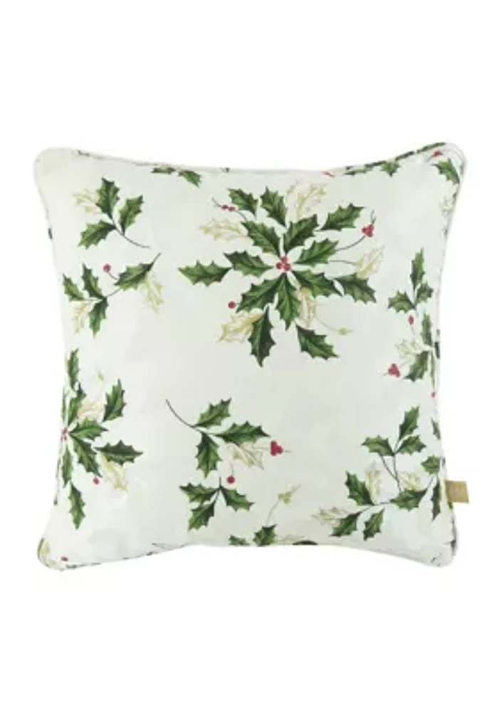 Lenox Scattered Holly Pillow