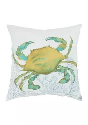 Coral Crab Pillow