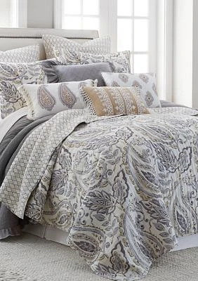 Tamsin Gray Full/Queen Quilt Set