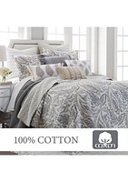 Tamsin Gray Full/Queen Quilt Set