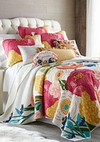 Grandiflora Full/Queen Quilt Set