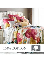 Grandiflora Full/Queen Quilt Set