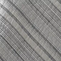 Vasari Stripe Gray Quilt Set