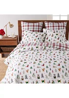 Meowy Christmas King Quilt Set