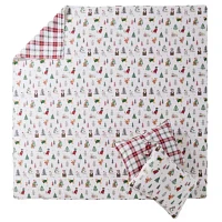 Meowy Christmas King Quilt Set