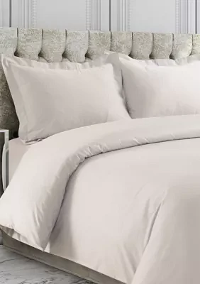 750 Thread Count Cotton Sateen Oversized Duvet Cover Set