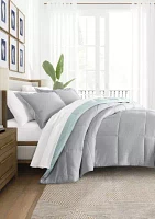 Comforter Set 3-Piece Reversible Down Alternative Microfiber Ultra Soft Bedding