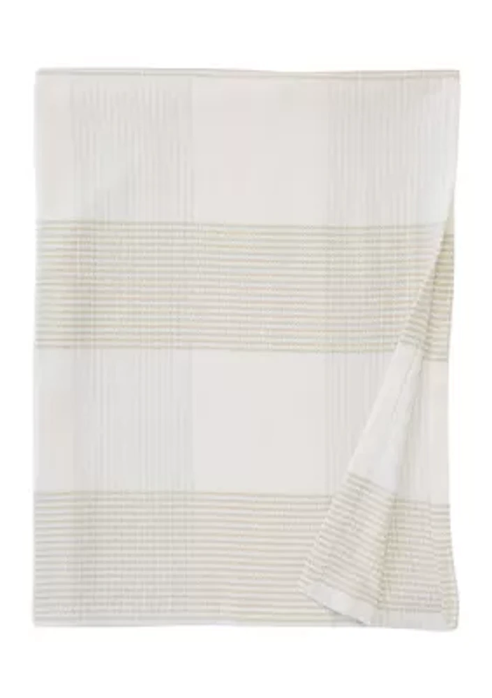 Plaid Neutral Queen Blanket