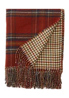 Light Plaid Throw Blanket