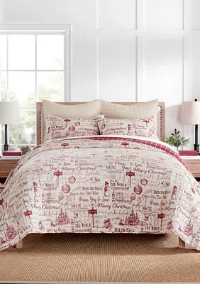 Deck the Halls Reversible Quilt Set