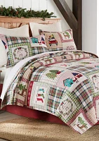 Christmas Cabin Quilt Set