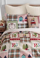 Christmas Cabin Quilt Set