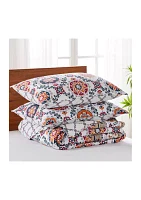 Kalina Floral Medallion Reversible Twin Quilt Set