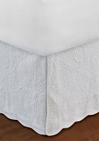 Paisley White Bedskirt