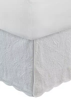 Paisley White Bedskirt