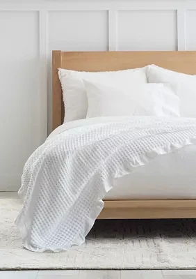 Ruffled Waffle Blanket