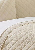 3-Piece Gauze Diamond Quilt Set