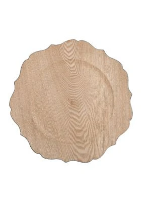 Natural Wood Grain Charger 