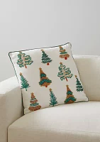 Beaded Trees Decorative Throw Pillow