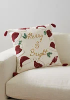 Merry & Bright Tassel Throw Pillow