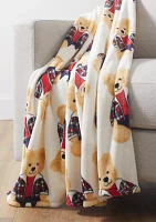 Printed Plush Throw Blanket