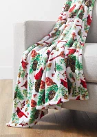 Printed Plush Throw Blanket