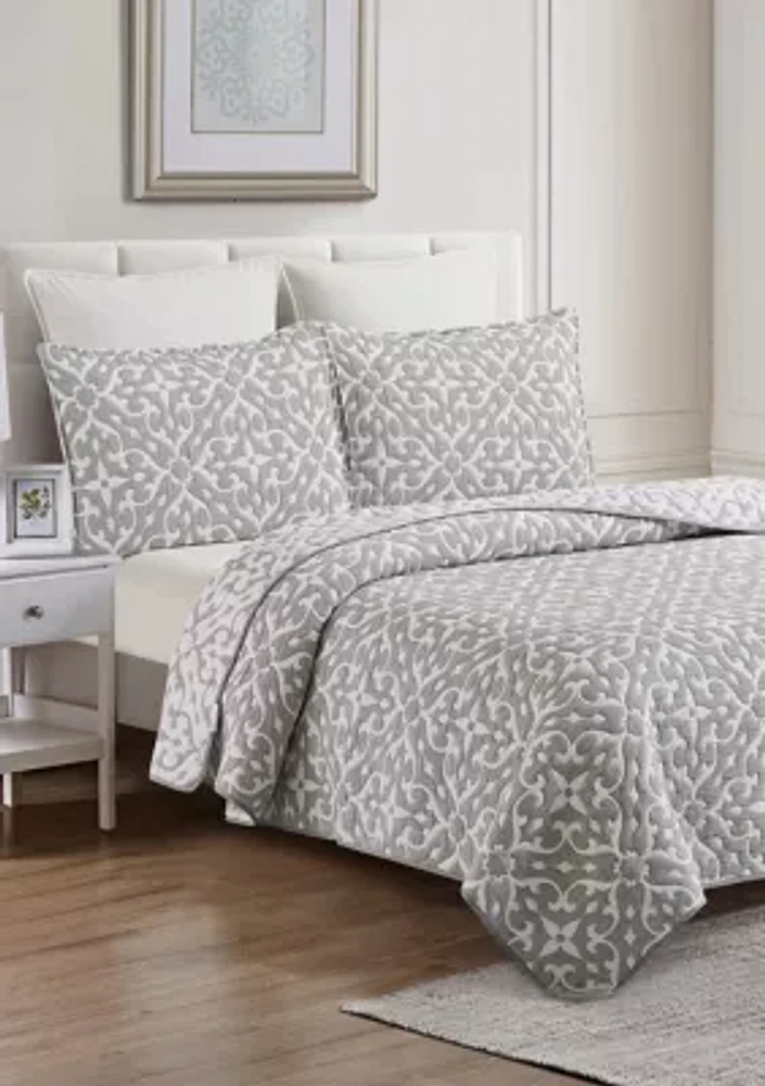 Medallion Coverlet Quilt Set