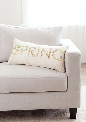 Embroidered Spring Pillow