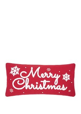 Red and White Christmas Pillow