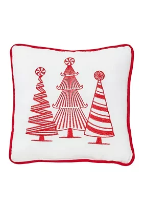 Peppermint Forest Throw Pillow