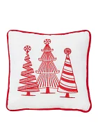 Peppermint Forest Throw Pillow