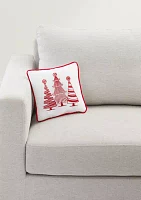 Peppermint Forest Throw Pillow