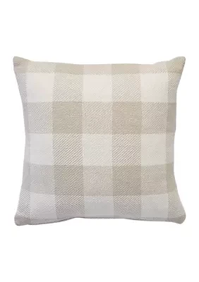 Checkered Throw Pillow 