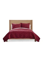 Rhetta Velvet 3-Piece Quilt Set