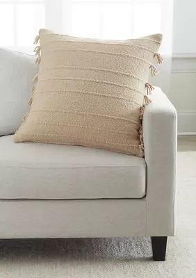 Side Fringe Throw Pillow