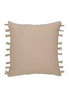 Side Fringe Throw Pillow