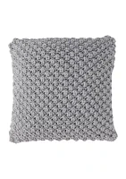 Chunky Knit Bubble Pattern Decorative Pillow