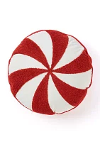 Peppermint Candy Shaped Decorative Pillow