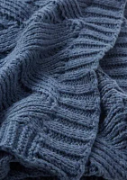Herringbone Knit Throw Blanket