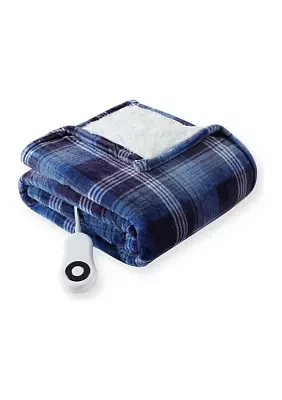 Plaid Heated Throw 