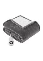 Solid Heated Throw Blanket