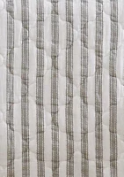 Willow Way Ticking Stripe Cotton Quilt Set