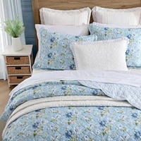 Peony Garden 100% Cotton Quilt-Sham Set