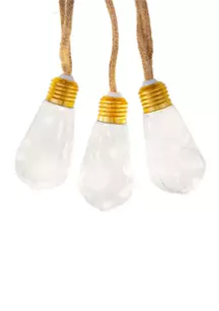 Kurt S. Adler 35-Light 7 Piece Super Bright LED Vintage Bulb Burlap Lights