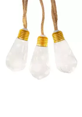 Kurt S. Adler 35-Light 7 Piece Super Bright LED Vintage Bulb Burlap Lights