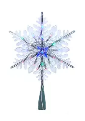 Kurt S. Adler 20 Light Clear Snowflake Tree Topper