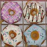 Set of Twelve Donut Ornaments