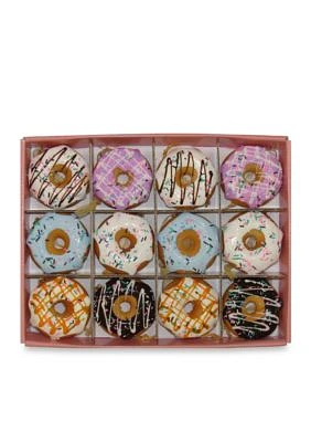 Set of Twelve Donut Ornaments