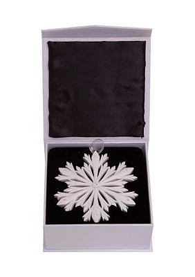 4-Inch Elegant Snowflake Ornament with Swarovski Elements